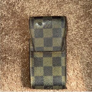 Authentic Louis Vuitton Damier Ebene Cigarette Case